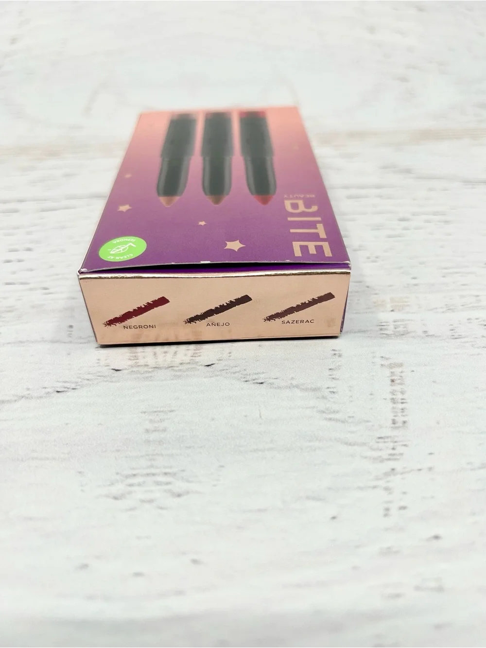 NIB Bite Beauty Midnight Mood Mini Power Move Creamy Matte Lip Crayon Trio